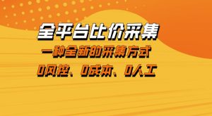 全平台比价采集，一个稳定的数据采集项目，区别于传统的玩法不风控，零成本操作【揭秘】-16888副业资讯