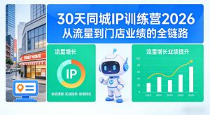 30天同城IP训练营2026年，从流量到门店业绩的全链路-16888副业资讯