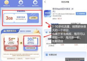 手机流量领取推广_每月一轮，刚需类的长期项目-16888副业资讯