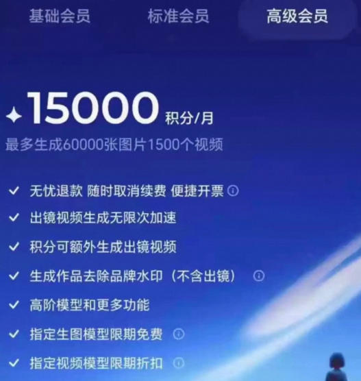 撸即梦积分技术，499充值得15000积分技术，效果自测，不保证百分百-16888副业资讯