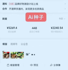 视频号AI种子带货，0粉0保证金就可做，人人能做，实操日入1k+-16888副业资讯
