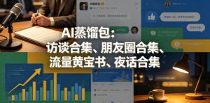 AI蒸馏包：访谈合集、朋友圈合集、流量黄宝书、夜话合集【文档】-16888副业资讯
