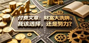 付费文章：财富大洗牌，我该选择，还是努力？-16888副业资讯