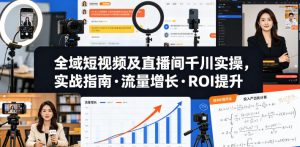全域短视频及直播间千川实操，实战指南·流量增长·ROI提升-16888副业资讯