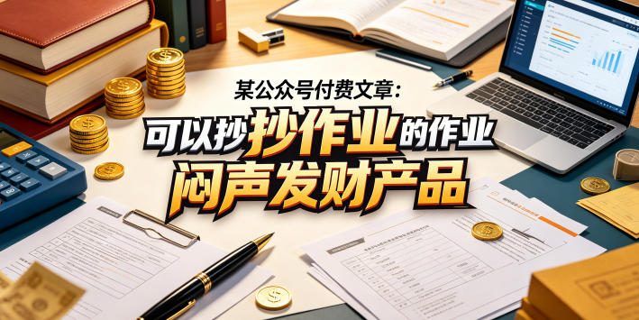 某公众号付费文章：可以抄作业的闷声发财产品-16888副业资讯
