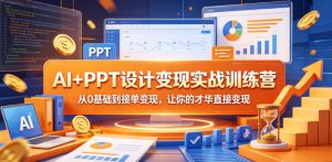 AI+PPT设计变现实战训练营，从0基础到接单变现，让你的才华直接变现-16888副业资讯