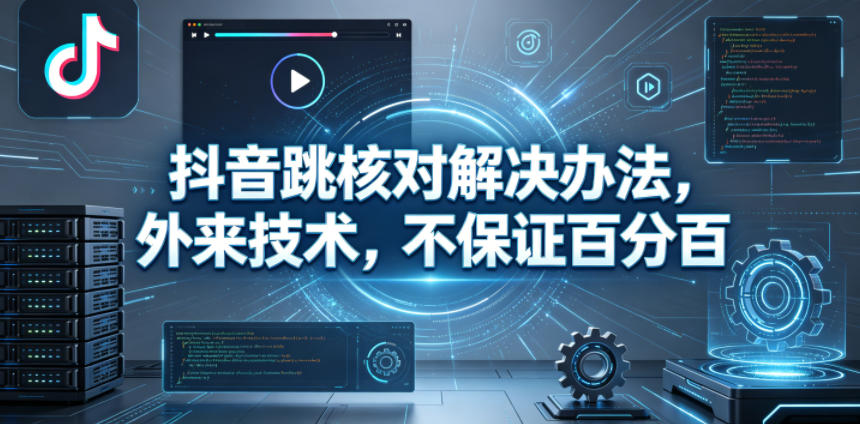 抖音跳核对解决办法，外来技术，不保证百分百-16888副业资讯