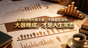 某公众号付费文章：大数据告诉你：大器晚成，才是人生常态-16888副业资讯