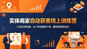 实体商家自动获客线上训练营｜从定位到流量，从个体到超级个体，解锁获客新玩法-16888副业资讯
