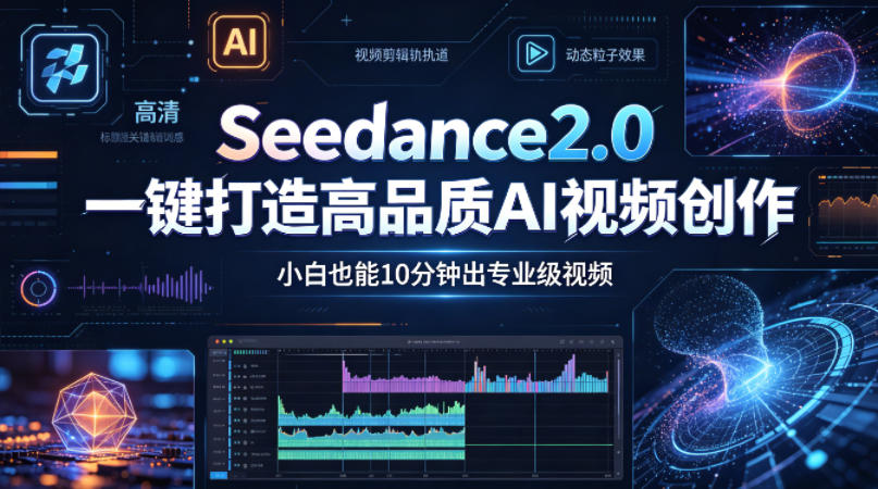 Seedance2.0一键打造高品质AI视频创作，小白也能10分钟出专业级视频-16888副业资讯