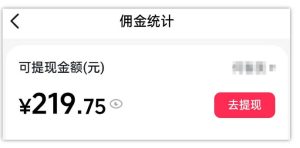 AI图文带货项目，操作2周卖出37件，已结算佣金219-16888副业资讯