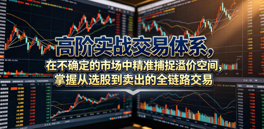 高阶实战交易体系，在不确定的市场中精准捕捉溢价空间，掌握从选股到卖出的全链路交易心法（更新6月）-16888副业资讯