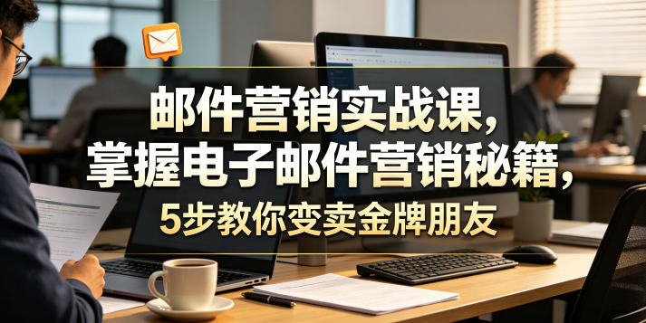邮件营销实战课，掌握电子邮件营销秘籍，5步教你变卖金牌朋友【原创双语字幕】-16888副业资讯