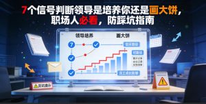 付费文章：7个信号判断领导是培养你还是画大饼，职场人必看，防踩坑指南-16888副业资讯