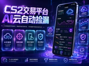 CS2交易平台AI云自动捡漏，多年稳定运行，无需手机，支持任何形式验证，日入300+【揭秘】-16888副业资讯