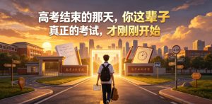 付费文章：高考结束的那天，你这辈子真正的考试，才刚刚开始-16888副业资讯