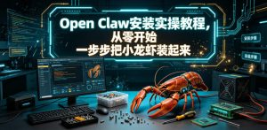 Open Claw安装实操教程，从零开始一步步一步步把小龙虾装起来-16888副业资讯