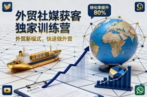 外贸社媒获客独家训练营，外贸新模式，快速做外贸（更新26年6月）-16888副业资讯