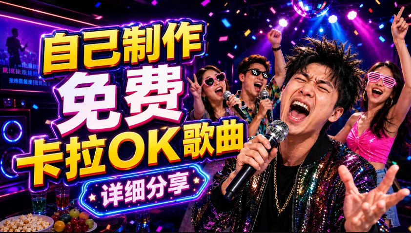 零基础AI制作免费卡拉OK视频教程，从歌曲生成、音轨分离到字幕制作、视频导出，手把手教学-16888副业资讯