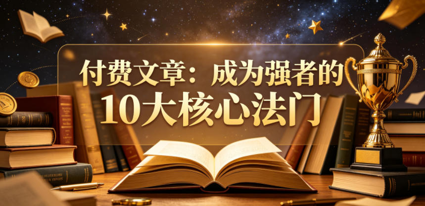付费文章：成为强者的10大核心法门-16888副业资讯