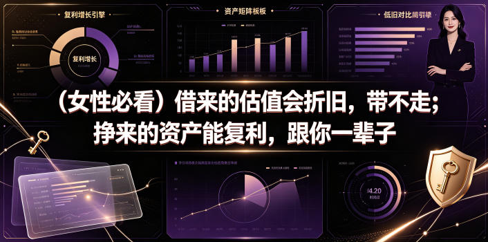 付费文章：（女性必看）借来的估值会折旧，带不走；挣来的资产能复利，跟你一辈子-16888副业资讯