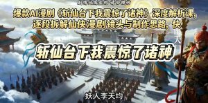 爆款AI漫剧《斩仙台下我震惊了诸神》深度解析课，逐段拆解仙侠漫剧镜头与制作思路，快速复刻爆款创作模式-16888副业资讯