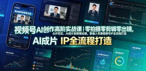 视频号AI创作高阶实战课｜零拍摄零剪辑零出镜，从IP定位、AI成片到剪辑运维，普通人专属视频号IP全流程打造-16888副业资讯