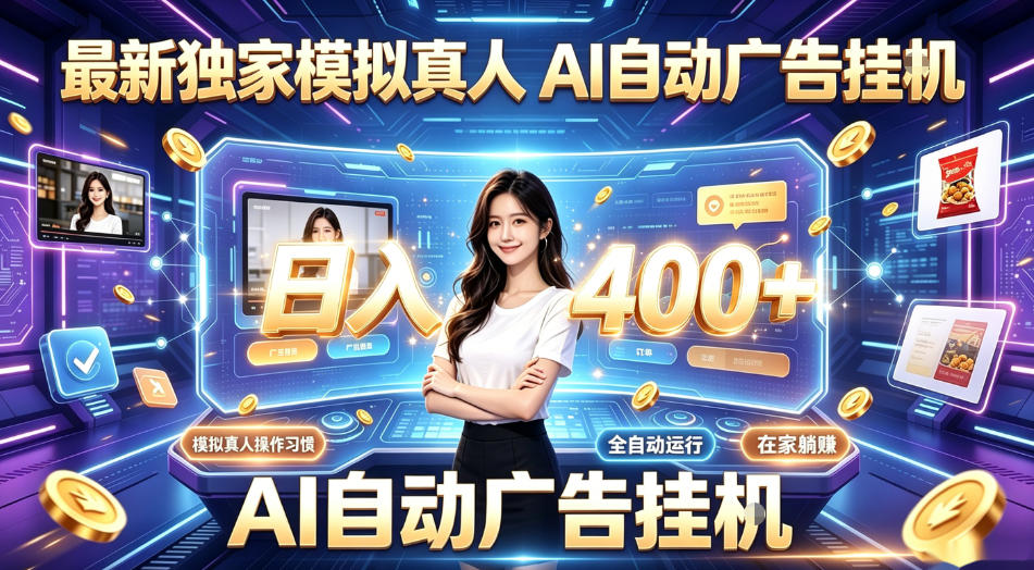 最新独家模拟真人，AI自动挂号挂G，日入400+，全程全自动运行，无需人工【揭秘】-16888副业资讯