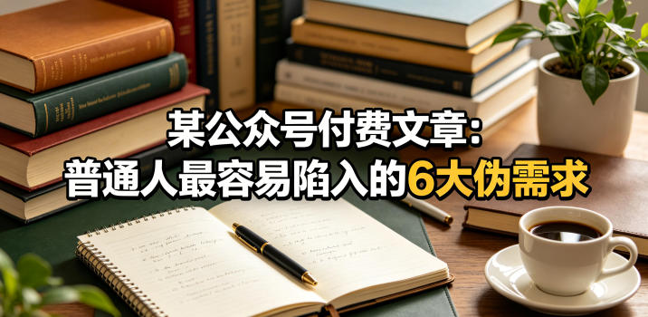 某公众号付费文章：普通人最容易陷入的6大伪需求-16888副业资讯