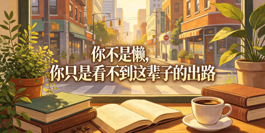 付费文章：你不是懒，你只是看不到这辈子的出路-16888副业资讯