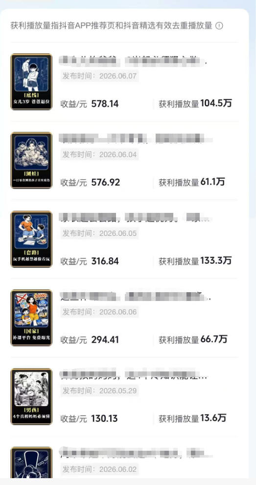抖音某博主的育儿Ai视频全流程0-1实操，伙伴计划+分成计划+商单收徒等多种收益，日入300+-16888副业资讯
