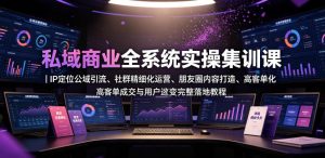 私域商业全系统实操课｜IP定位公域引流、社群精细化运营、朋友圈内容打造、高客单成交与用户裂变完整落地教程-16888副业资讯