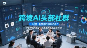 跨境AI头部社群，一个人顶一支团队的时代真正的开始了，分享跨境AI前沿，可落地的实战经验（更新6月29日）-16888副业资讯