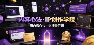 内容心法·IP创作学院，用内容心法，让流量开悟-16888副业资讯