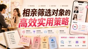 付费文章：相亲筛选对象的高效实用策略-16888副业资讯