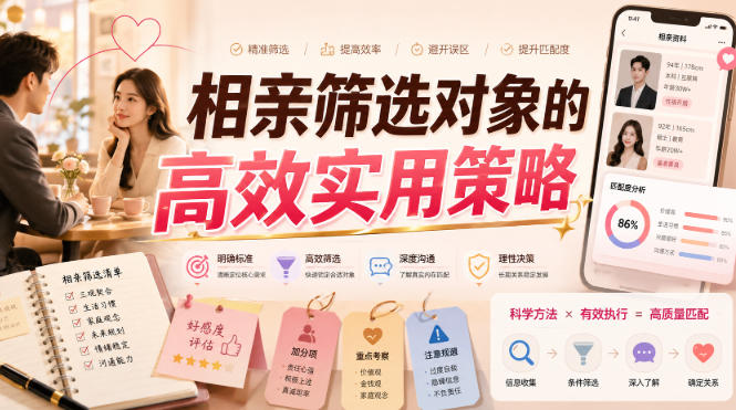 付费文章：相亲筛选对象的高效实用策略-16888副业资讯