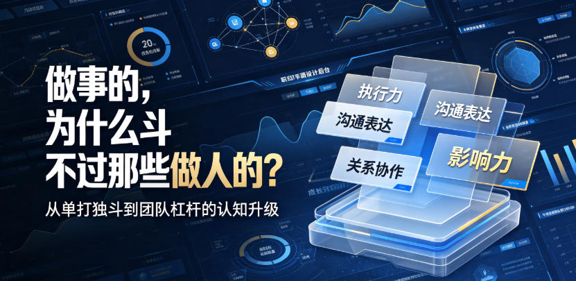 付费文章：做事的，为什么斗不过那些做人的？-16888副业资讯