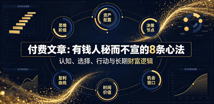 付费文章：有钱人秘而不宣的8条心法-16888副业资讯