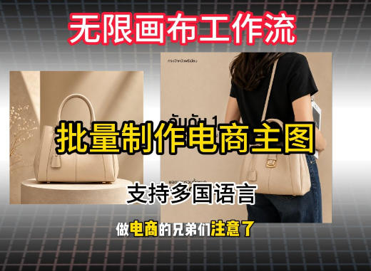 无限画布工作流搭建教程，一键电商主图批量制作，批量下载，支持多国语言-16888副业资讯