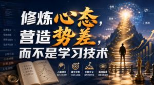 付费文章：修炼心态，营造势差，而不是学习技术-16888副业资讯