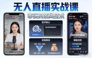 宝子哥无人直播实战课，非实时防风技术，聚焦抖音快手等平台直播带货，轻松开启直播变现之路（更新2026年08月06日）-16888副业资讯