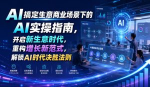 AI搞定生意商业场景下的AI实操指南,开启新生意时代,重构增长新范式,解锁AI时代决胜法则【文档】-16888副业资讯