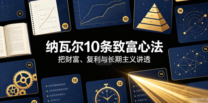 付费文章：纳瓦尔10条致富心法-16888副业资讯
