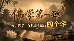 付费文章：佛学第一弹，关于佛学，你只需要记住四个字-16888副业资讯