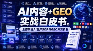 AI内容+GEO实战白皮书，全面掌握AI量产SOP与GEO分发机制【文档】-16888副业资讯